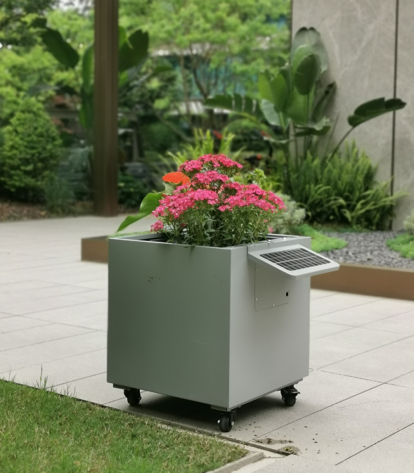 太阳能花箱